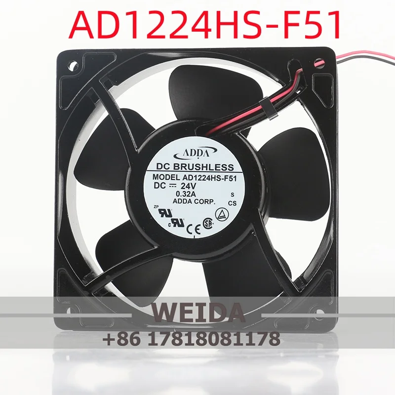 Taiwan Xiexi ADDA AD1224HX-F51 5V 12V 48V DC 24V 0.32A 12038 120X120X38MM 12CM AD1224HS-F51 Axial Flow Fan
Taiwan Xiexi ADDA AD1224HX-F51 5V 12V 48V DC 24V 0.32A 12038 120X120X38MM 12CM AD1224HS-F51 Axial Flow Fan