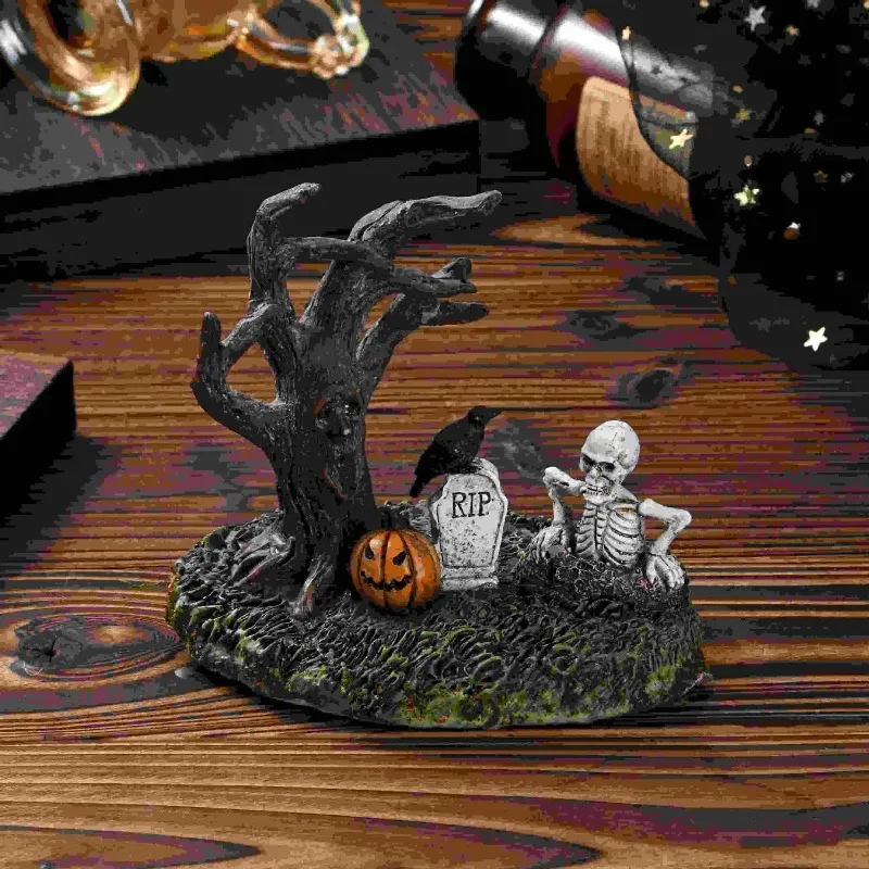 Garden Decor Halloween Landscape Decoration Resin Ornament Creative Ghost Festival Withered Tree Branch Home Desktop Decoration 
Garden Decor Halloween Landscape Decoration Resin Ornament Creative Ghost Festival Withered Tree Branch Home Desktop Decoration