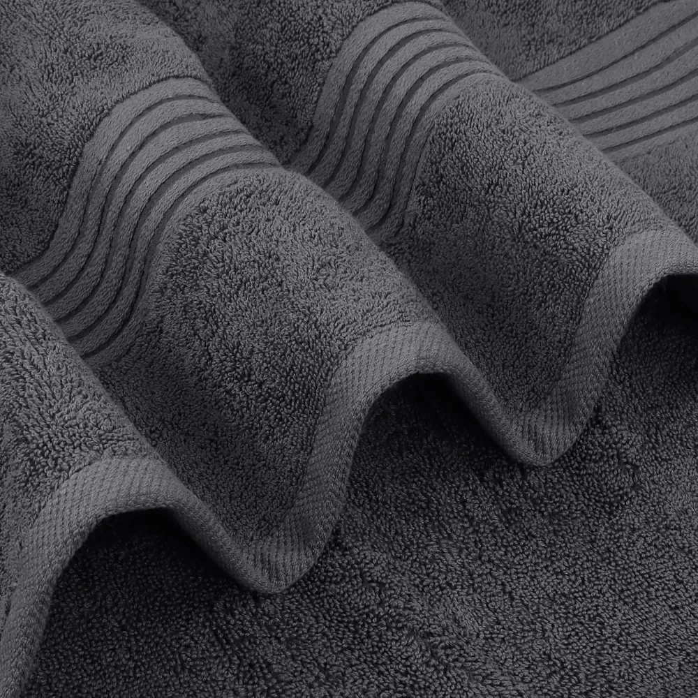 27 x 54 inches made of 100% ring spun cotton,12 piece towel set, fast drying, highly absorbent, and has a soft touch
27 x 54 inches made of 100% ring spun cotton,12 piece towel set, fast drying, highly absorbent, and has a soft touch