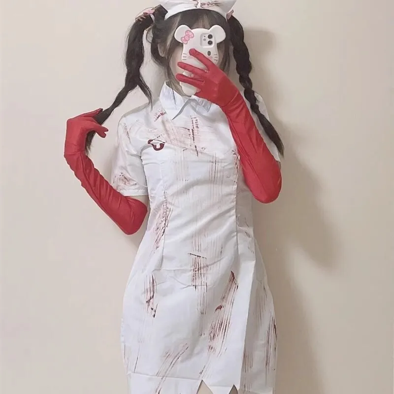 Adult Halloween Zombie Costume Bloodstained Nurse Doctor Wedding Ghost Cosplay Women's Traditional Clothing Stage Cos...
Adult Halloween Zombie Costume Bloodstained Nurse Doctor Wedding Ghost Cosplay Women's Traditional Clothing Stage Cos...