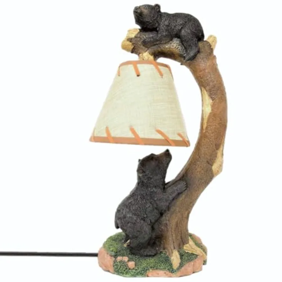 Table and Desk Lamp Night Light with Tree Climbing Bears - Rustic Lodge Cabin Décor Lighting - Wildlife and Woodland Animal-The
Table and Desk Lamp Night Light with Tree Climbing Bears - Rustic Lodge Cabin Décor Lighting - Wildlife and Woodland Animal-The