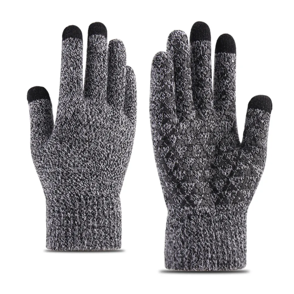 Men's Knitted Touch Screen Gloves Thick Warm Winter Outdoor Anti-Slip Fingerless Design for Skiing Hiking Cycling Safety
Men's Knitted Touch Screen Gloves Thick Warm Winter Outdoor Anti-Slip Fingerless Design for Skiing Hiking Cycling Safety