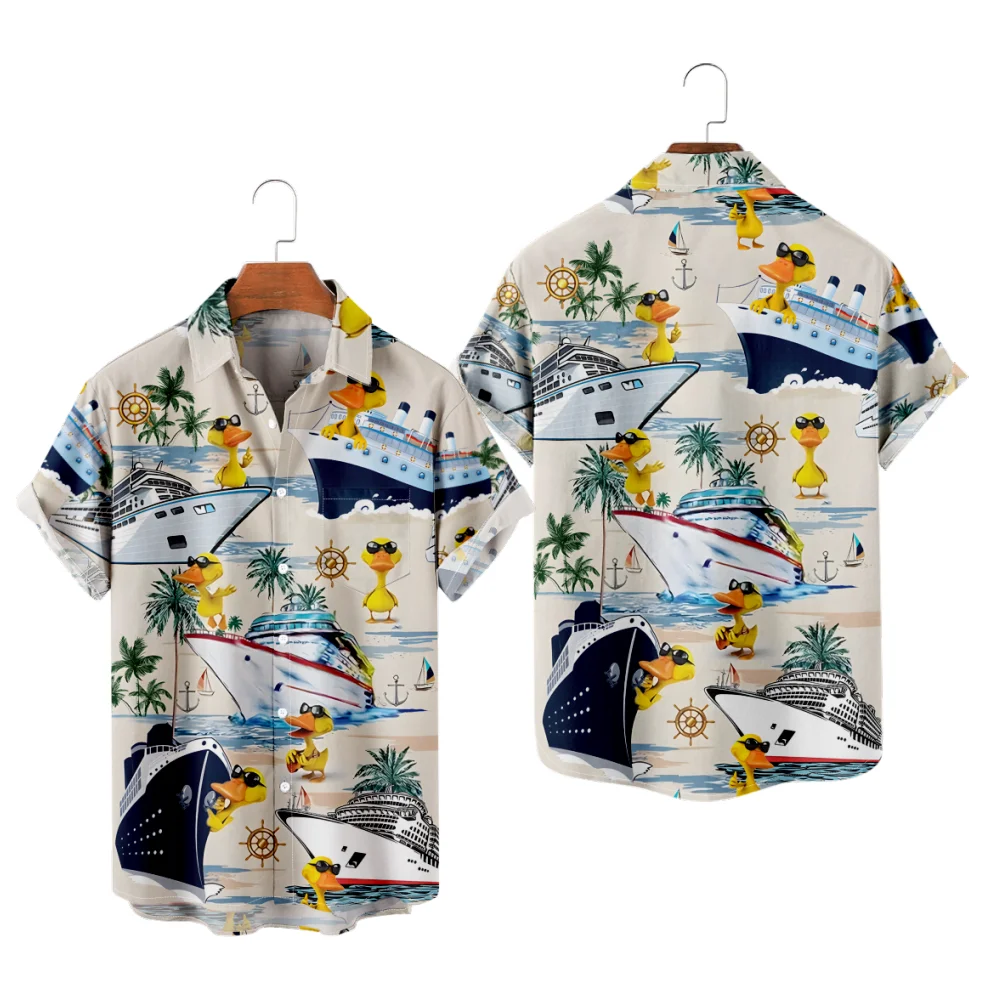 Мужская гавайская рубашка Kawaii Ducks Aloha Tops Hombre Fashion Creative Летние каникулы Пляжная рубашка
Мужская гавайская рубашка Kawaii Ducks Aloha Tops Hombre Fashion Creative Летние каникулы Пляжная рубашка