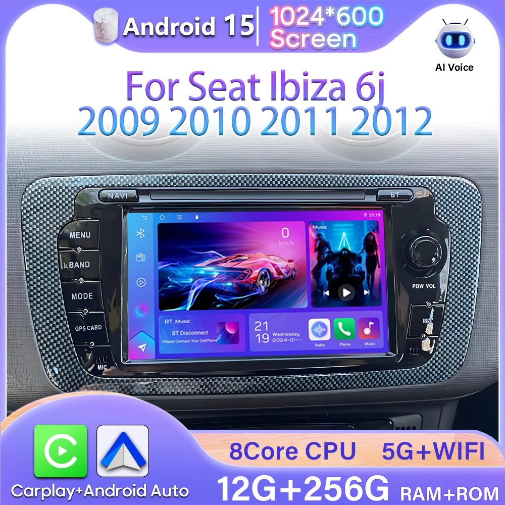For Seat Ibiza 6j 2009 2010 2011 2012 Android Auto 4G Wifi No 2din Carplay GPS Navigation Automotive Multimedia Screen DVD GPS
For Seat Ibiza 6j 2009 2010 2011 2012 Android Auto 4G Wifi No 2din Carplay GPS Navigation Automotive Multimedia Screen DVD GPS