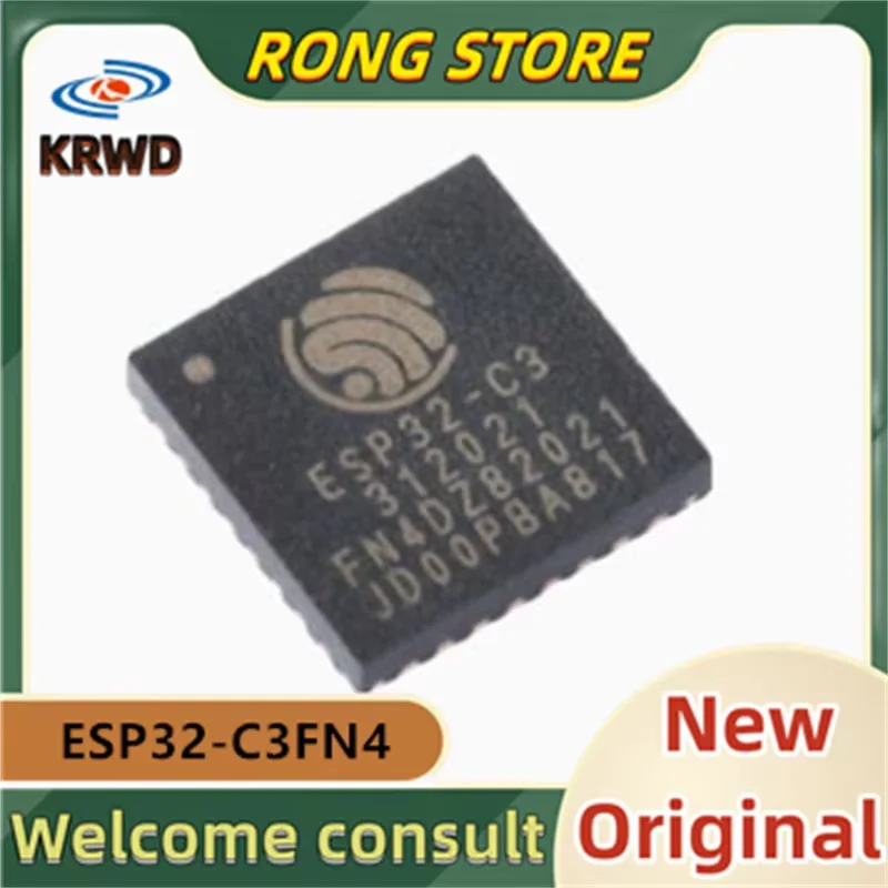(10 шт./50 шт.) ESP32-C3 новый и оригинальный чип IC ESP32-C3FN4 ESP32 QFN-32 Bluetooth двухрежимный чип беспроводной связи
(10 шт./50 шт.) ESP32-C3 новый и оригинальный чип IC ESP32-C3FN4 ESP32 QFN-32 Bluetooth двухрежимный чип беспроводной связи
