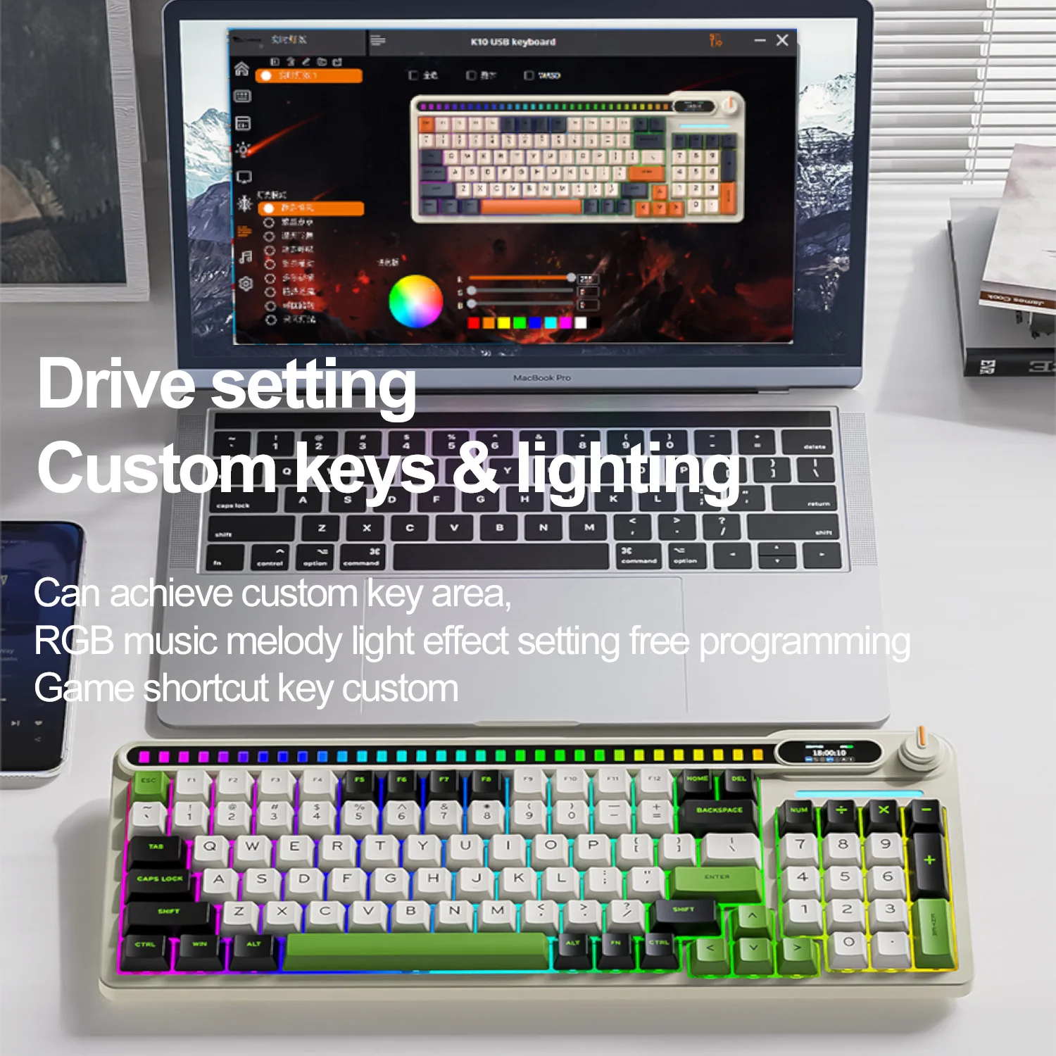 SMAILWOLF MK98 Bluetooth Wireless Mechanical Keyboard Gaming Laptop Desktop Customized Hot Plug Gaset 
SMAILWOLF MK98 Bluetooth Wireless Mechanical Keyboard Gaming Laptop Desktop Customized Hot Plug Gaset