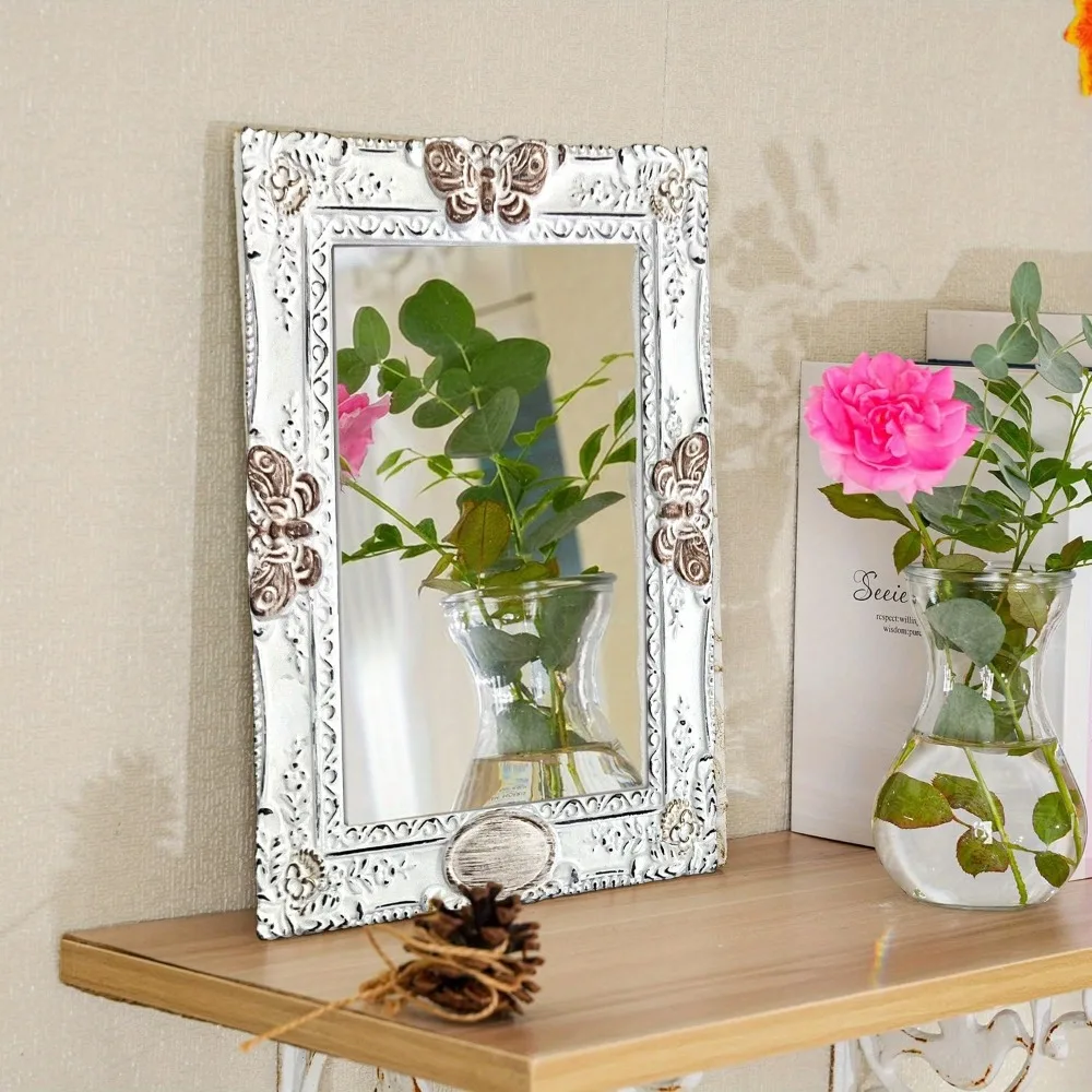 Large -Like White Ornate Vertical Rectangular Wall Mirror - 11.26x14.25 Inch (28x36cm) Panel with Reflection - Vintage Frame for Entryway, Living Room, Bathroom - Elegant Décor Mirror
Large -Like White Ornate Vertical Rectangular Wall Mirror - 11.26x14.25 Inch (28x36cm) Panel with Reflection - Vintage Frame for Entryway, Living Room, Bathroom - Elegant Décor Mirror