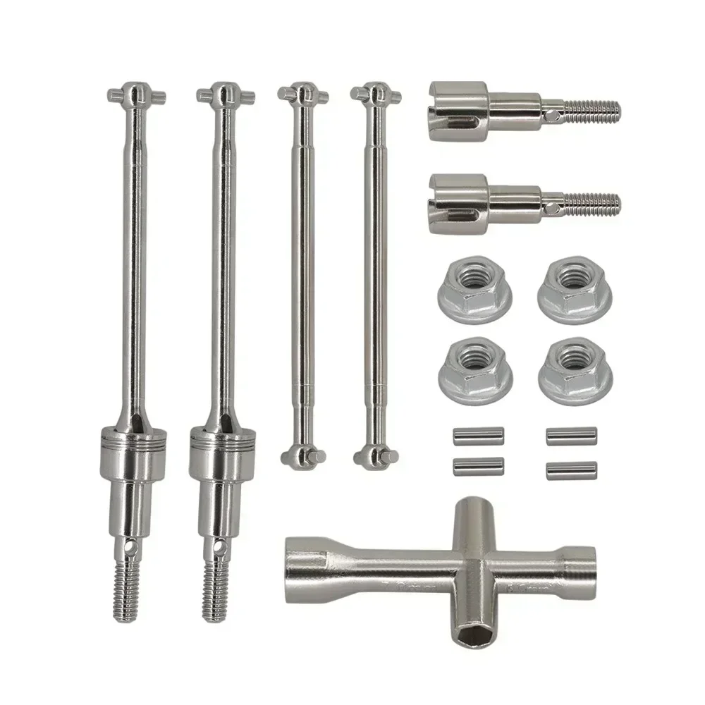 Metal Front and Rear Drive Shaft CVD Driveshaft for SCY 16101 16102 16103 16201 Pro 1/16 Brushless RC Car Upgrade Parts
Metal Front and Rear Drive Shaft CVD Driveshaft for SCY 16101 16102 16103 16201 Pro 1/16 Brushless RC Car Upgrade Parts