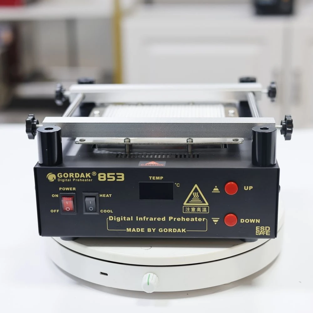 Gordak 853 Professional BGA Rework Station - Fast Heating, Wide Temp Range and Easy Operation
Gordak 853 Professional BGA Rework Station - Fast Heating, Wide Temp Range and Easy Operation