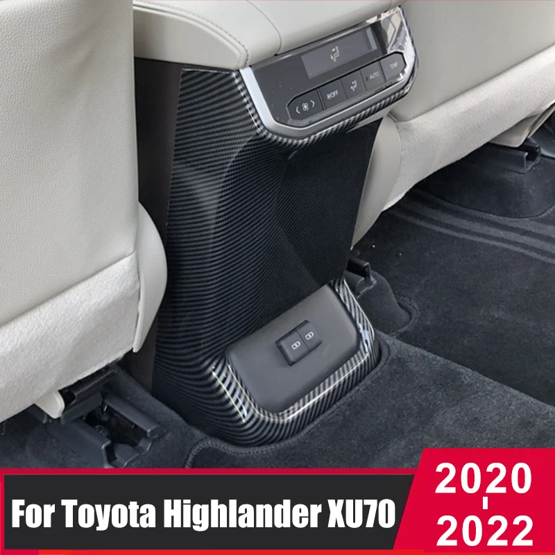 Для Toyota Highlander Kluger XU70 2020 2021 2022 аксессуары для автомобиля задняя крышка для декоративная накладка для панели подлокотника внутренние молдинги из углеродного волокна
Для Toyota Highlander Kluger XU70 2020 2021 2022 аксессуары для автомобиля задняя крышка для декоративная накладка для панели подлокотника внутренние молдинги из углеродного волокна