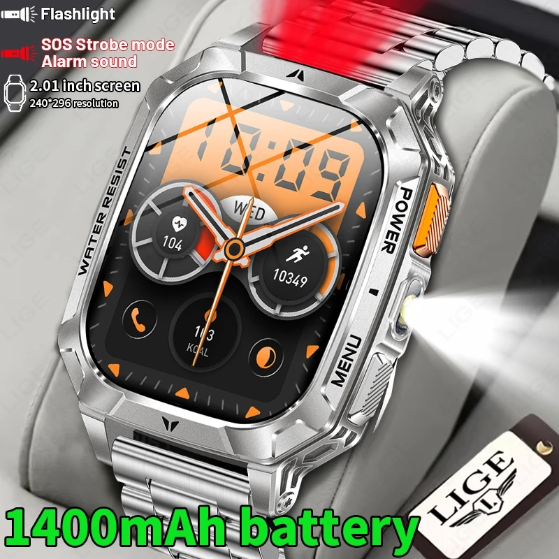 LIGE New Smart Watch 2.01" HD Screen IP68 Waterproof 100+ Sport Modes Fitness Tracker Voice Assistant Bluetooth Call Smart watch
LIGE New Smart Watch 2.01" HD Screen IP68 Waterproof 100+ Sport Modes Fitness Tracker Voice Assistant Bluetooth Call Smart watch