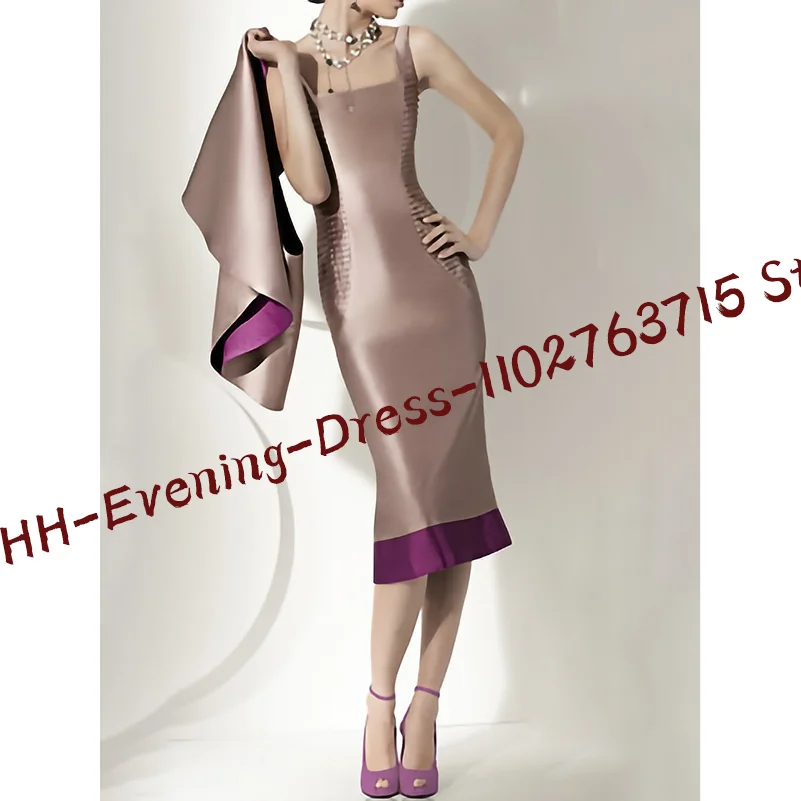 Simple Satin Sleeveless Knee-Length StraightWedding Dress Mother of the Bride Dresses Customized
Simple Satin Sleeveless Knee-Length StraightWedding Dress Mother of the Bride Dresses Customized