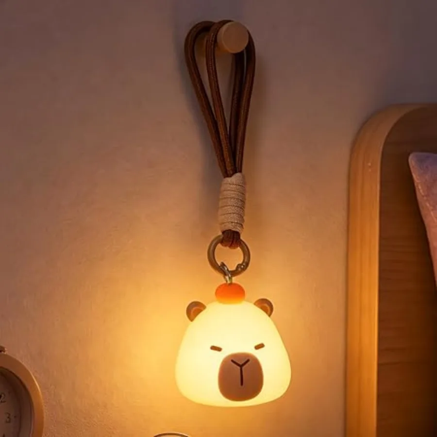 Mini Night Light with Lanyard, 8 Color Changing Rechargeable Night Light, Portable Mini Night Light, Soft Silicone Cute Lamp fo
Mini Night Light with Lanyard, 8 Color Changing Rechargeable Night Light, Portable Mini Night Light, Soft Silicone Cute Lamp fo