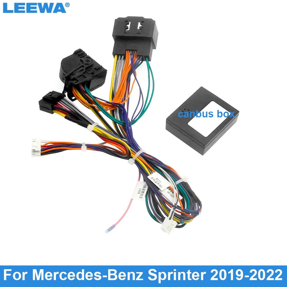LEEWA Car 16pin Power Cord Wiring Harness Adapter For Mercedes Benz Sprinter (19-22) Installation Head Unit
LEEWA Car 16pin Power Cord Wiring Harness Adapter For Mercedes Benz Sprinter (19-22) Installation Head Unit