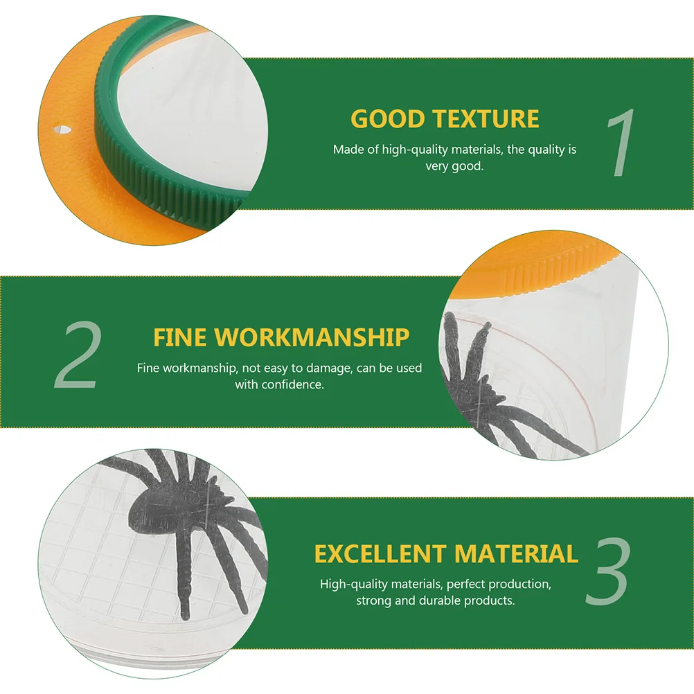 3Pcs Bug Magnifier Observation Box Fine Craftsmanship Transparent Viewer for Kids Outdoor and Research Use
3Pcs Bug Magnifier Observation Box Fine Craftsmanship Transparent Viewer for Kids Outdoor and Research Use