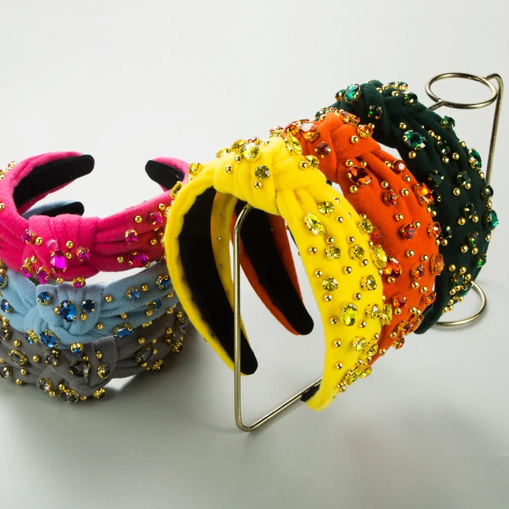 Macaron Velvet Knotted Headband Golden Stud Beaded Hairband Vibrant Neon Crystal Evening Night Out Club Styling Hair Hoop
Macaron Velvet Knotted Headband Golden Stud Beaded Hairband Vibrant Neon Crystal Evening Night Out Club Styling Hair Hoop