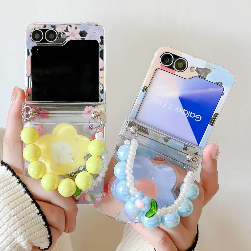 CuteTransparent Flowers Holder Stand With Lanyard Phone Case For Samsung Z Flip 5 4 3 6 Lens Protective Shockproof Bumper Cover
CuteTransparent Flowers Holder Stand With Lanyard Phone Case For Samsung Z Flip 5 4 3 6 Lens Protective Shockproof Bumper Cover