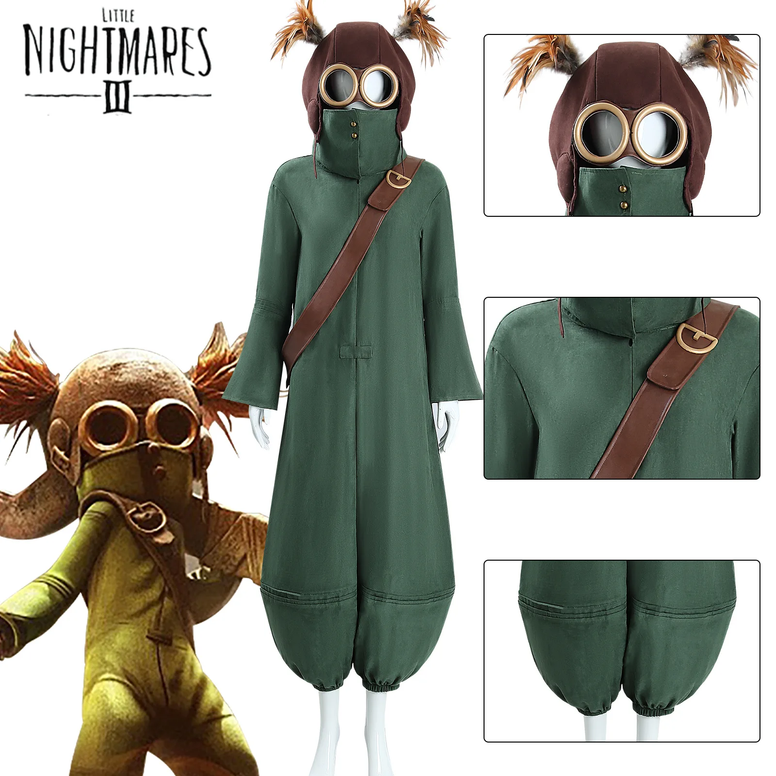 Костюм для косплея Little Nightmares Alone, игровой персонаж, костюм на Хэллоуин, маскарадная одежда для вечеринок для взрослых женщин
Костюм для косплея Little Nightmares Alone, игровой персонаж, костюм на Хэллоуин, маскарадная одежда для вечеринок для взрослых женщин