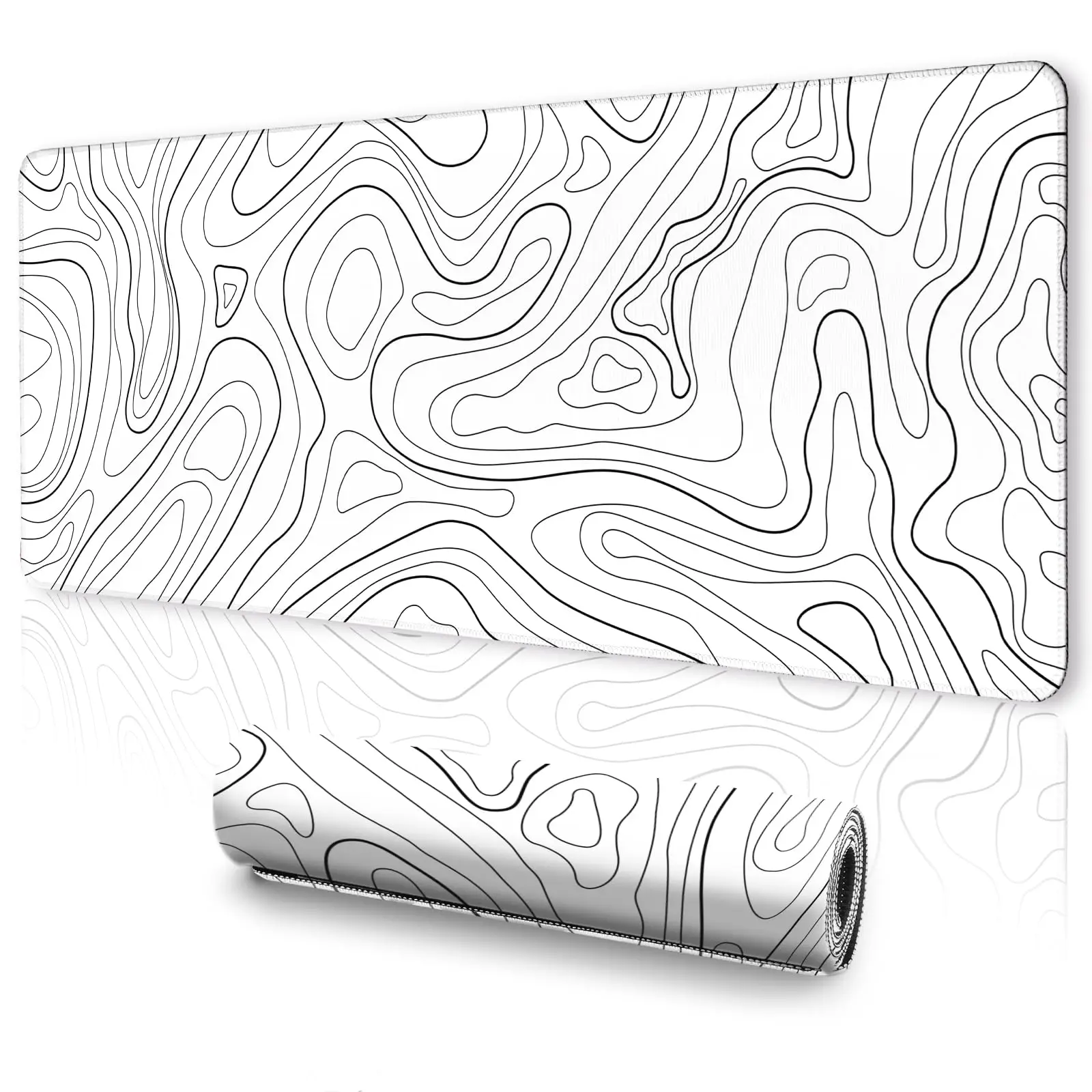 Topographic Gaming Mouse Pad,Extended Mousepad with Anti Slip Base,Desk Mat Keyboard and Mouse Minimalist Contour for Office
Topographic Gaming Mouse Pad,Extended Mousepad with Anti Slip Base,Desk Mat Keyboard and Mouse Minimalist Contour for Office