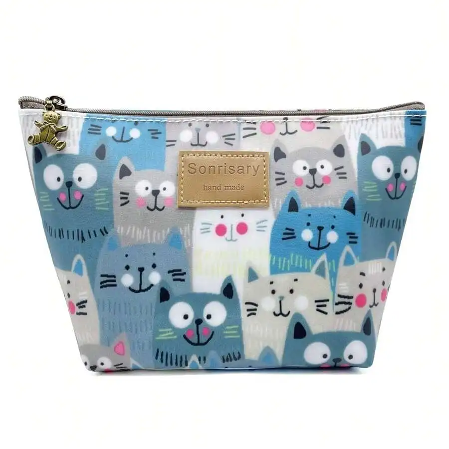 Cat Print Makeup Cosmetic Bag With Zipper Carry Case For Women
Cat Print Makeup Cosmetic Bag With Zipper Carry Case For Women