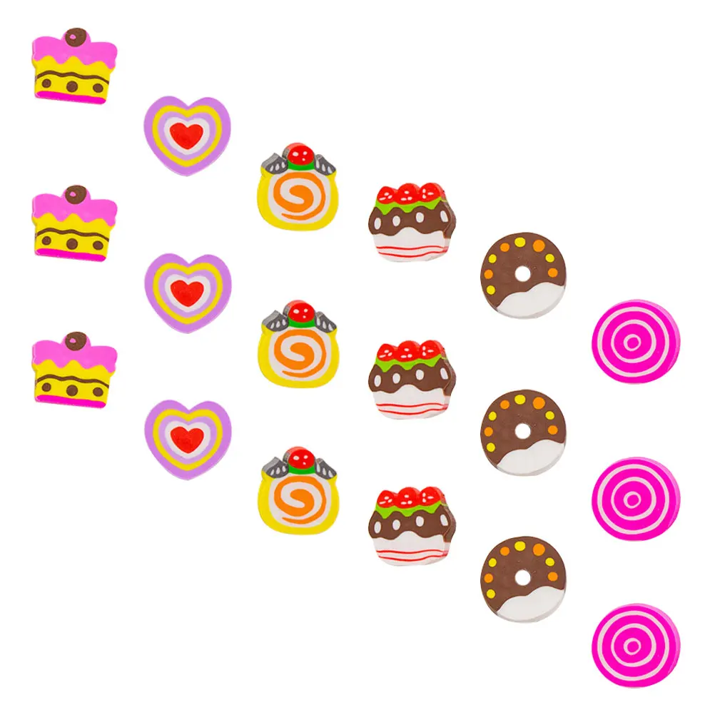 18pcs Donut Cake Eraser Cute Small Children Student Rubbers TPR Material Educational Tool Dessert Elements
18pcs Donut Cake Eraser Cute Small Children Student Rubbers TPR Material Educational Tool Dessert Elements