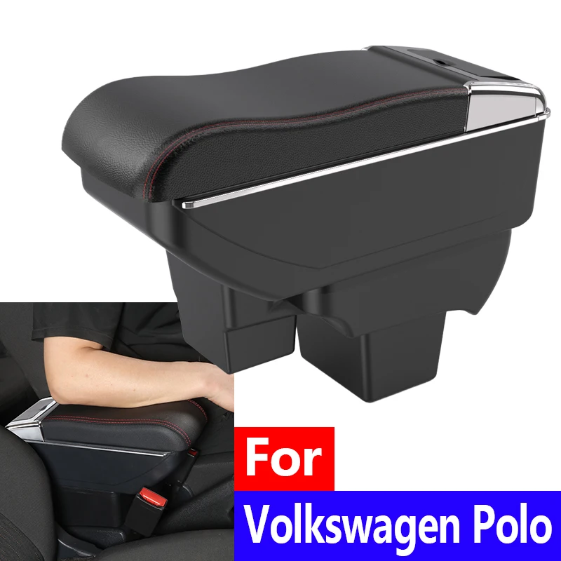 Подлокотник для Volkswagen Polo для VW Polo, ящик для хранения центральной консоли с подстаканником, 2019-2024, аксессуары для салона автомобиля 
Подлокотник для Volkswagen Polo для VW Polo, ящик для хранения центральной консоли с подстаканником, 2019-2024, аксессуары для салона автомобиля
