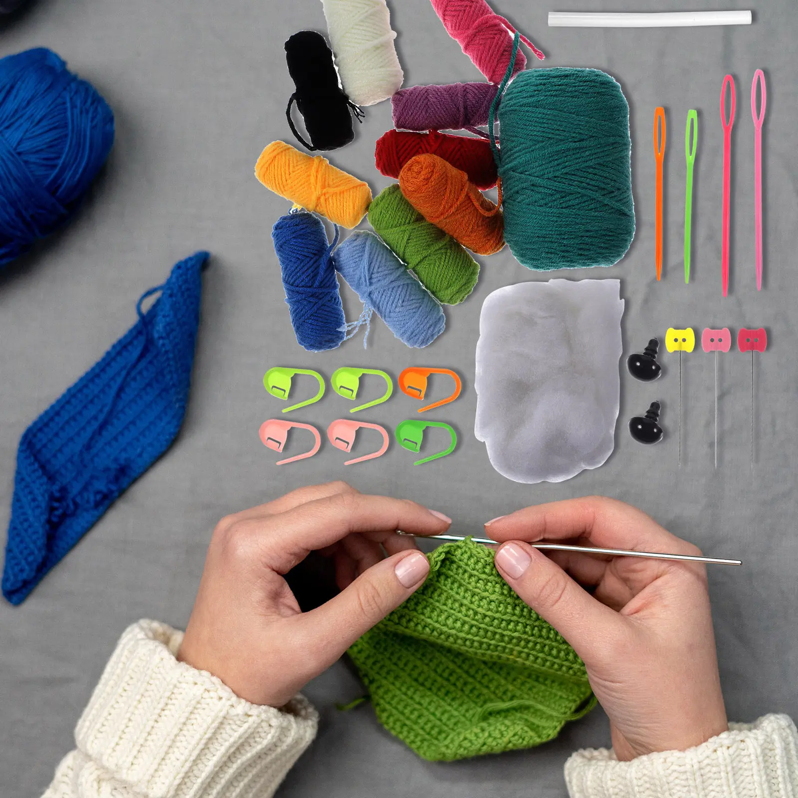 1Set DIY Crochet Kit Dinosaur Desktop Decor Beginner Friendly Crochet Material Kit for Home Office Room Decoration Kids Gift
1Set DIY Crochet Kit Dinosaur Desktop Decor Beginner Friendly Crochet Material Kit for Home Office Room Decoration Kids Gift