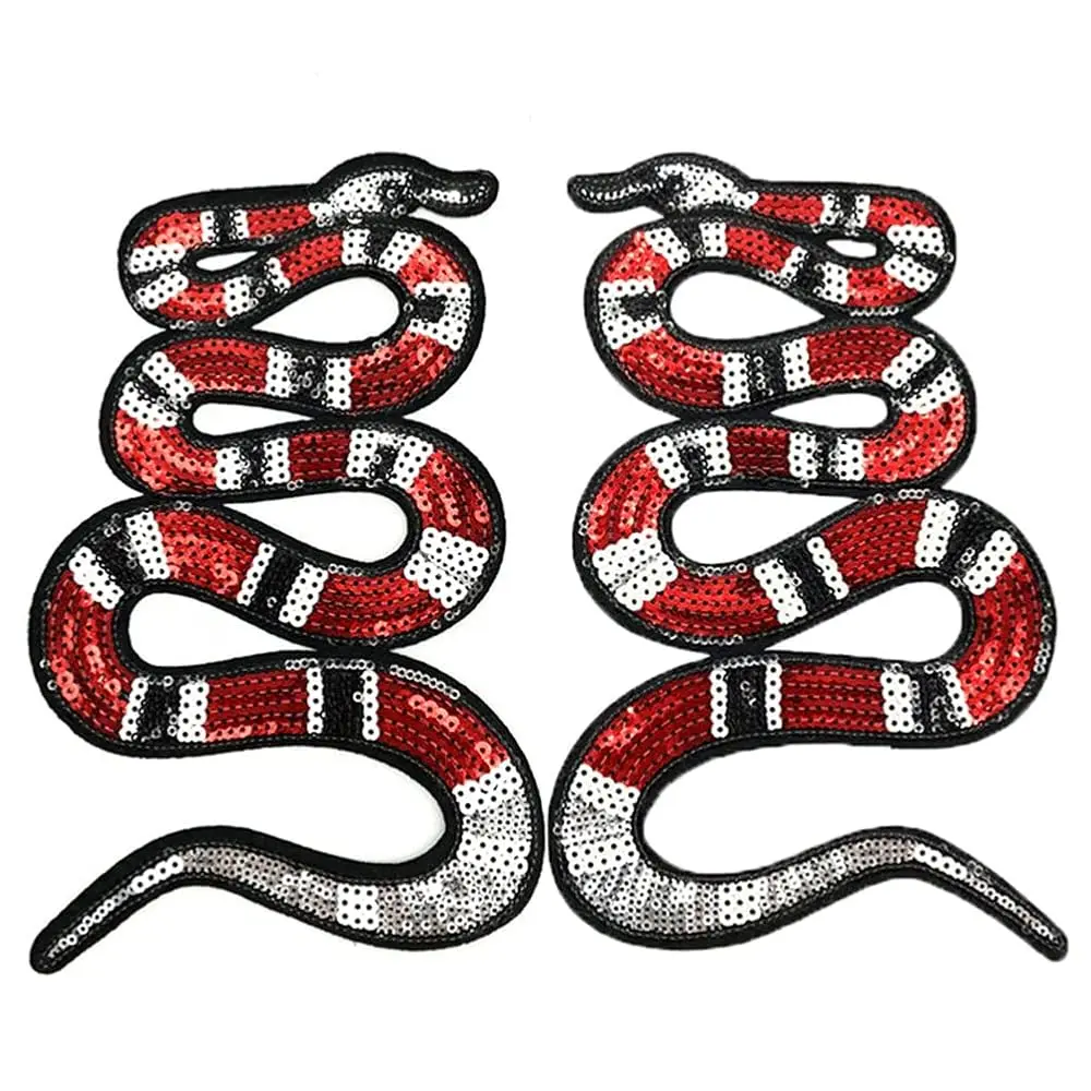 Locomo Large Sequin Coral Snake Back Patch Sew Iron On Large Applique Red Kingsnake Metal Grunge Aesthetic Reptile Gothic Jac
Locomo Large Sequin Coral Snake Back Patch Sew Iron On Large Applique Red Kingsnake Metal Grunge Aesthetic Reptile Gothic Jac