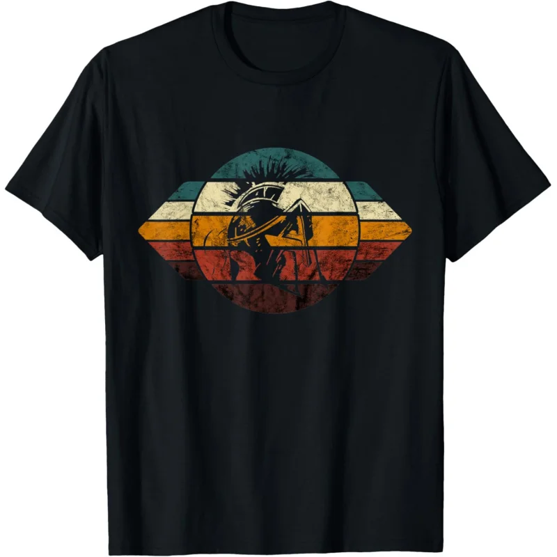 Vintage Retro Leonidas Warrior Spartan Gladiator Helmet T-Shirt for men large size mens clothing S-6XL tops 100% cotton printed
Vintage Retro Leonidas Warrior Spartan Gladiator Helmet T-Shirt for men large size mens clothing S-6XL tops 100% cotton printed