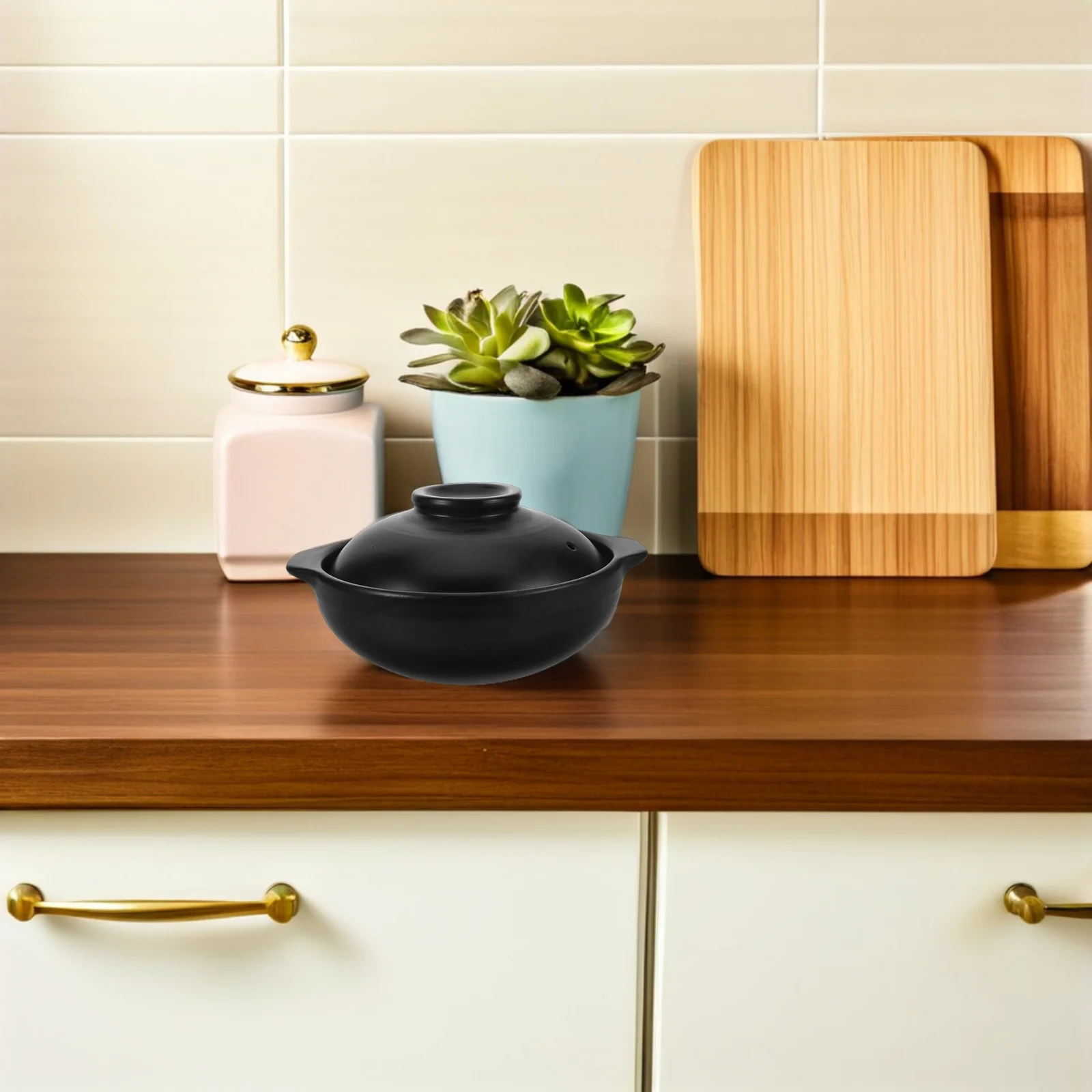 Clay Ceramic Brown Casserole Pot with Lid Pots for Cooking Asian Cookware Black Stew
Clay Ceramic Brown Casserole Pot with Lid Pots for Cooking Asian Cookware Black Stew