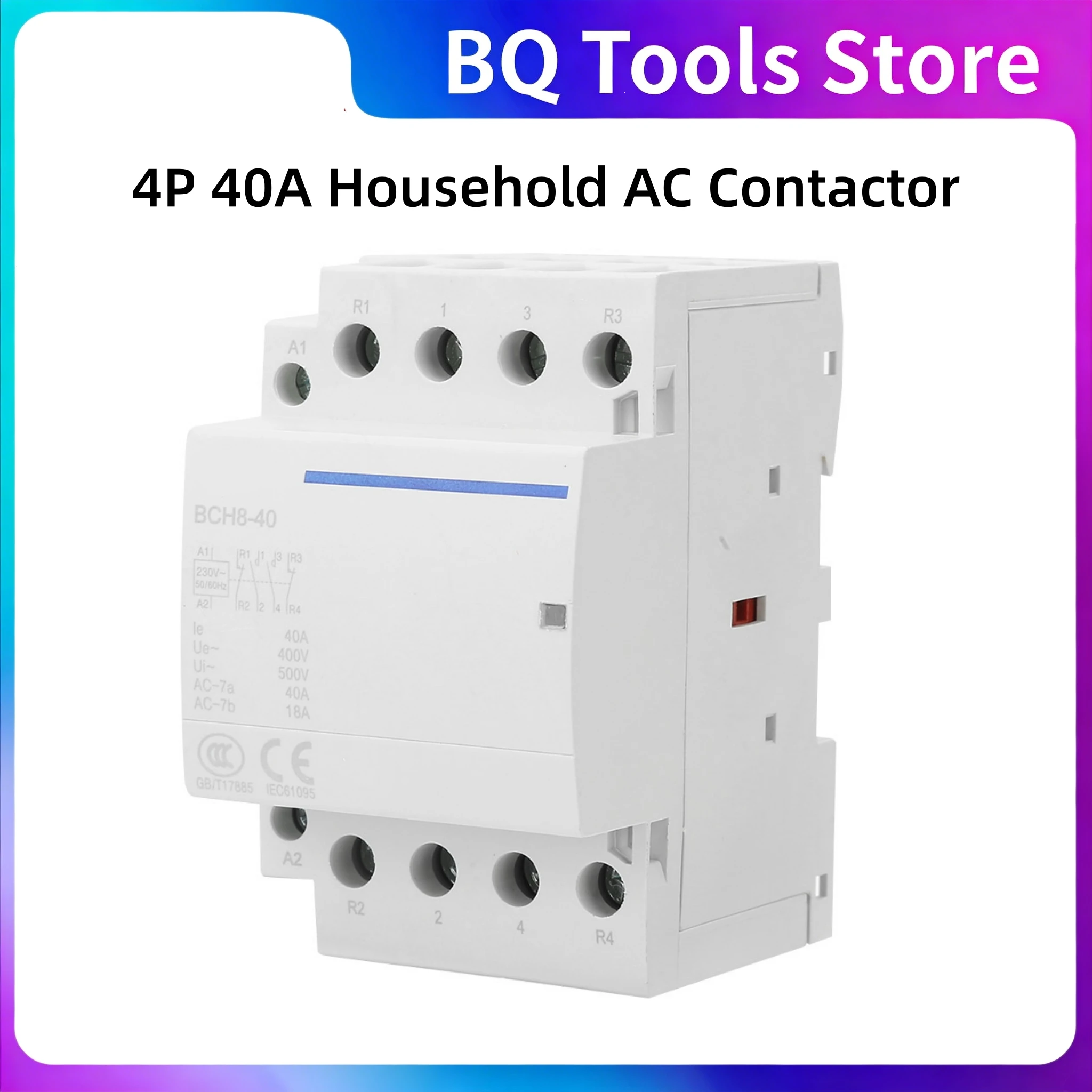 4P 40A 24V AC Contactor Rail Household AC Contactor 4P 40A AC Contactor 4P 40A 24V/230V 50/60Hz Household AC Contactor 2NO2NC
4P 40A 24V AC Contactor Rail Household AC Contactor 4P 40A AC Contactor 4P 40A 24V/230V 50/60Hz Household AC Contactor 2NO2NC