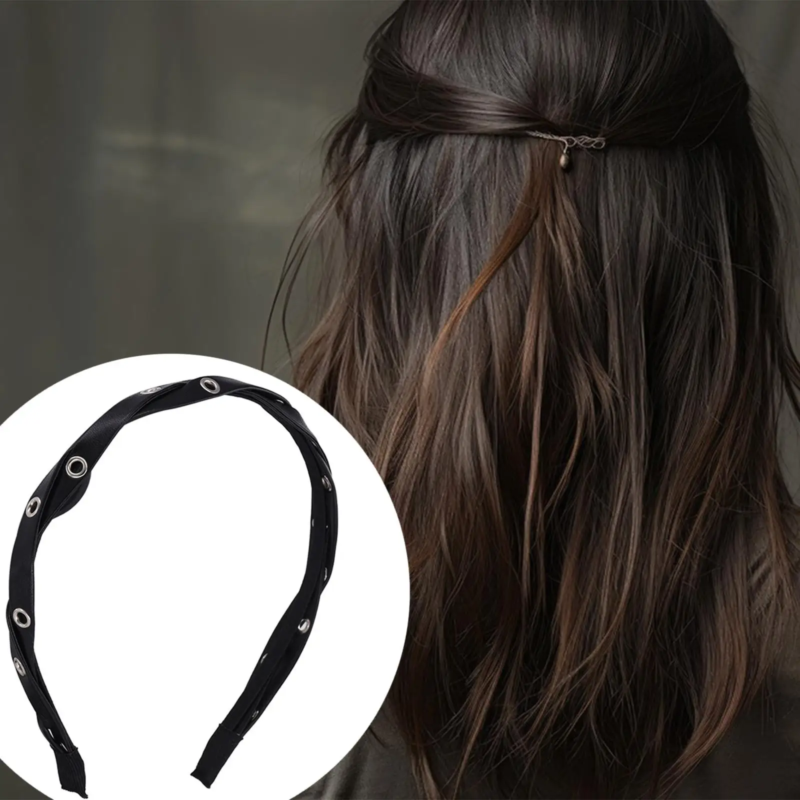 Headband Multifunctional PU Leather Stylish Professional Headwrap Causal Black for Women Girls Photo Props Decoration Hairband
Headband Multifunctional PU Leather Stylish Professional Headwrap Causal Black for Women Girls Photo Props Decoration Hairband