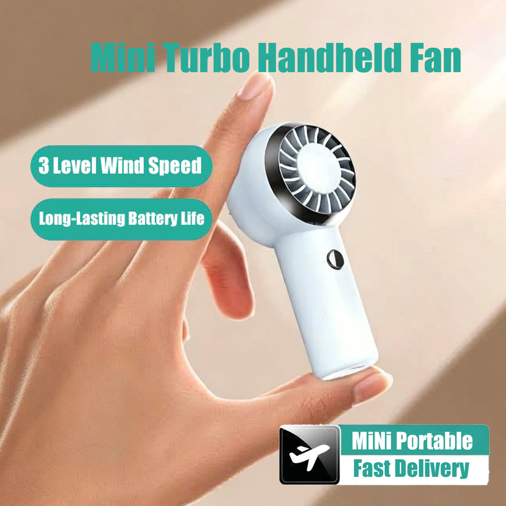 Ultra Light 60g Mini Turbine Fan Portable Handheld Fan Air Cooler 3-Speed Wind Rechargeable Travelling Shopping Camping Fan
Ultra Light 60g Mini Turbine Fan Portable Handheld Fan Air Cooler 3-Speed Wind Rechargeable Travelling Shopping Camping Fan