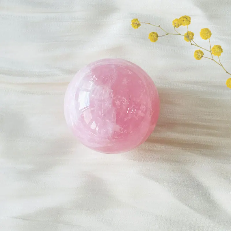 Natural Pink Crystal Rose Quartz Crystal Ball Polishing Massage Ball Reiki power Living Room Decoration Crafts 91
Natural Pink Crystal Rose Quartz Crystal Ball Polishing Massage Ball Reiki power Living Room Decoration Crafts 91