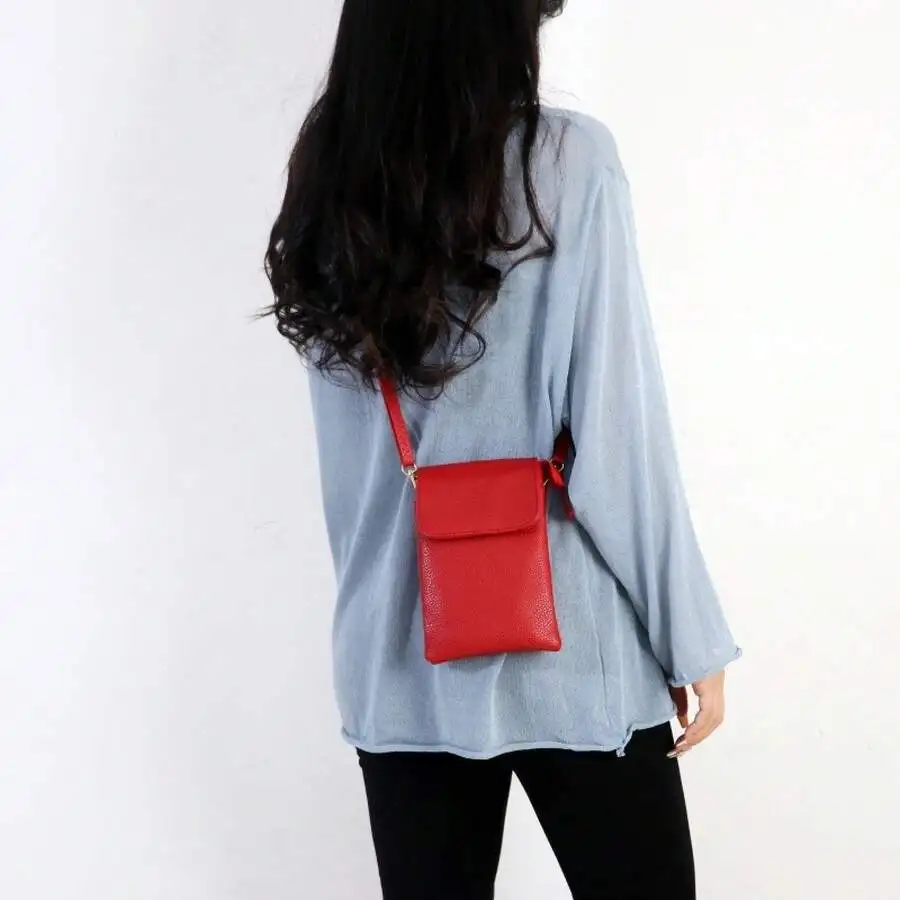 Solid Color Crossbody Phone Bag For Women Vertical Mini Bag With Zipper Pocket
Solid Color Crossbody Phone Bag For Women Vertical Mini Bag With Zipper Pocket