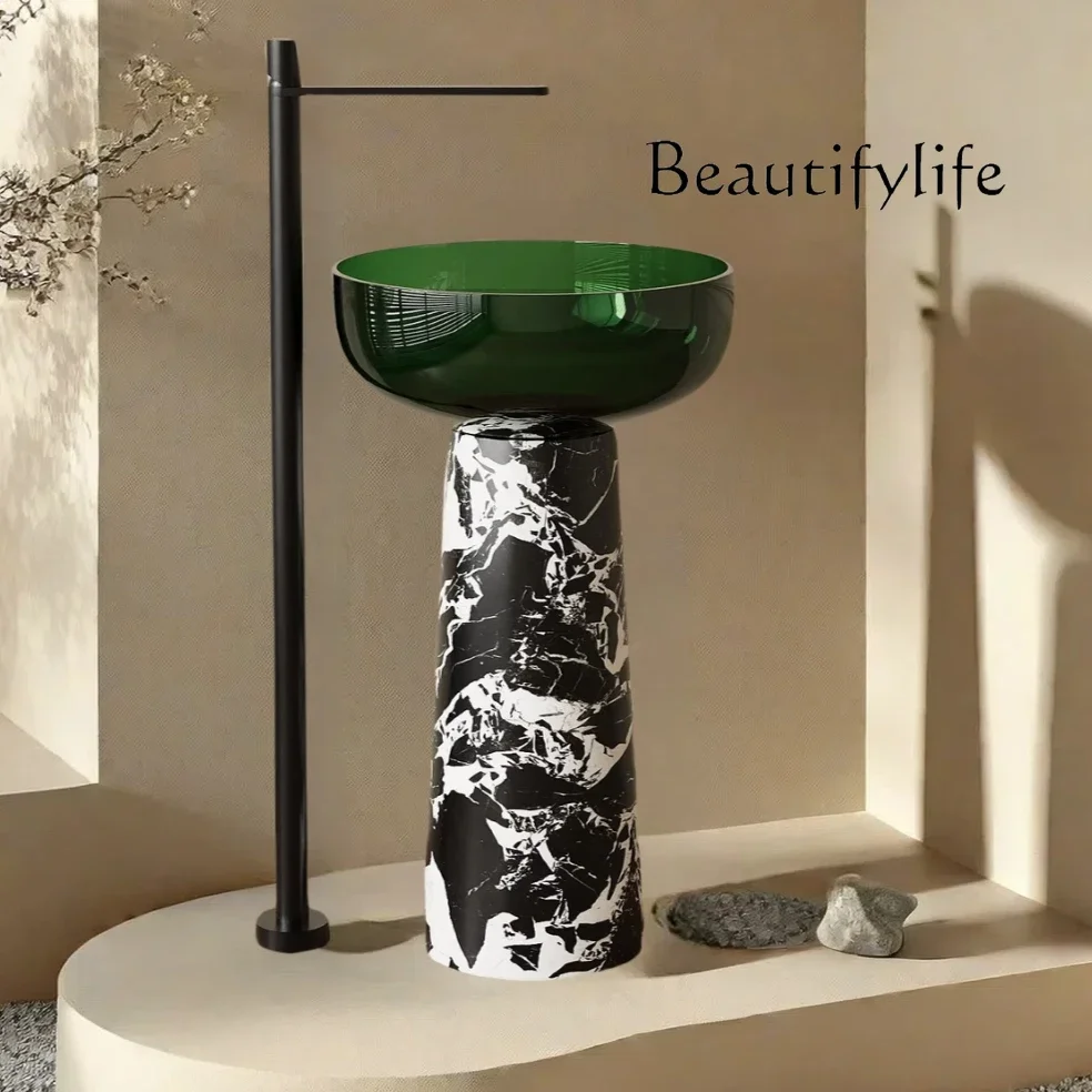 FG52Lavabo a colonna per letto dal pavimento al soffitto in marmo nero in stile retrò medievale e colazione club
FG52Lavabo a colonna per letto dal pavimento al soffitto in marmo nero in stile retrò medievale e colazione club