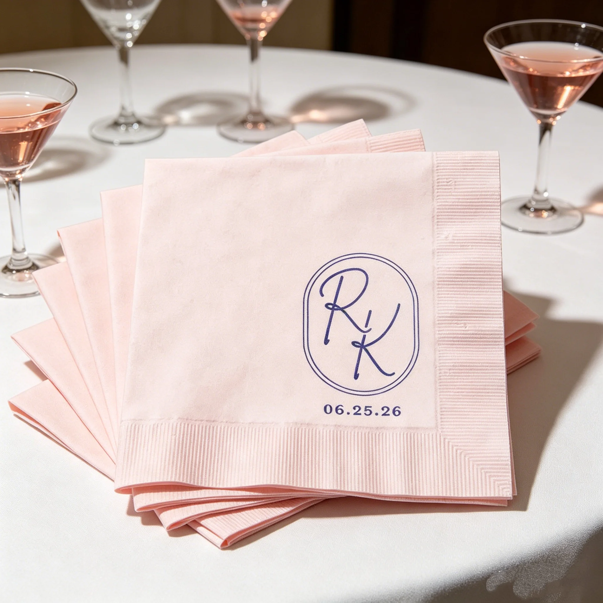 50pcs Custom Oval Monogram Wedding Cocktail Napkins, Personalized Initials & Date Navy Foil Beverage Napkins, Bulk White Disposa
50pcs Custom Oval Monogram Wedding Cocktail Napkins, Personalized Initials & Date Navy Foil Beverage Napkins, Bulk White Disposa