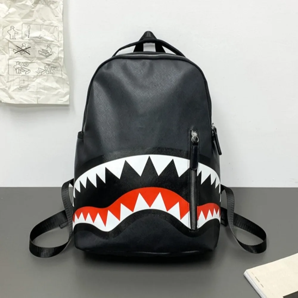 Stylish PU Leather Men's Backpack Rucksack Large Capacity Shark Shoulder Bag Zipper Handbag Multi Pocket School Bags High School
Stylish PU Leather Men's Backpack Rucksack Large Capacity Shark Shoulder Bag Zipper Handbag Multi Pocket School Bags High School