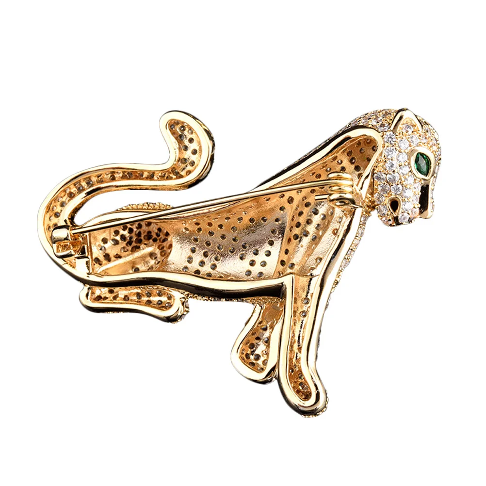 Leopard Brooch Golden Alloy Durable Creative Funny Decoration for Bags Clothes Fashionable Funny Leopard Brooch
Leopard Brooch Golden Alloy Durable Creative Funny Decoration for Bags Clothes Fashionable Funny Leopard Brooch