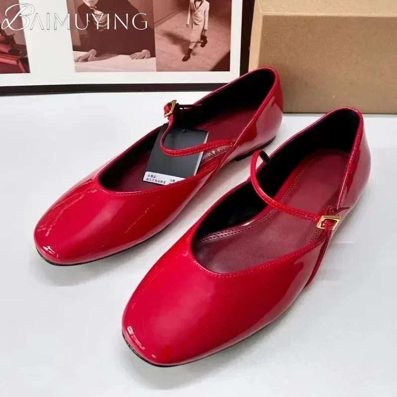 Mary Jane Shoes Woman Flat Sandals Ballet Dress Elegant Shoes 2025 Trend Summer Casual Shallow Red Leather Ladies Wedding Retro
Mary Jane Shoes Woman Flat Sandals Ballet Dress Elegant Shoes 2025 Trend Summer Casual Shallow Red Leather Ladies Wedding Retro