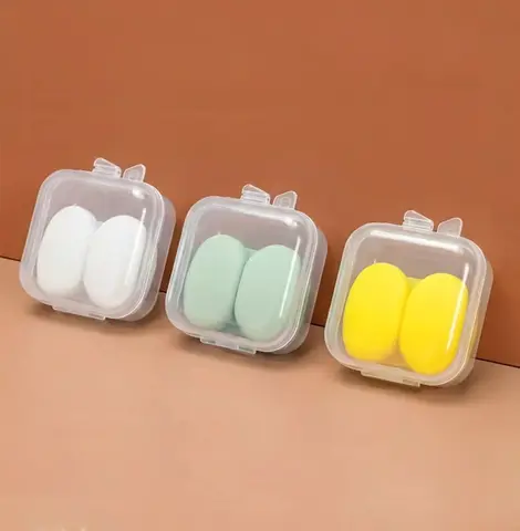 Mini storage box soundproof earplug decorative accessory box PP plastic independent small grid small parts small medicine box