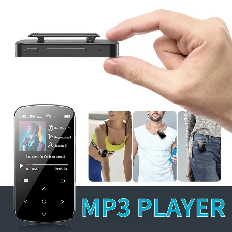 Портативный Bluetooth MP3-плеер M9 Mini Clip с функцией воспроизведения музыки без потерь в формате HiFi, FM-радио, электронной книгой и шагомером
Портативный Bluetooth MP3-плеер M9 Mini Clip с функцией воспроизведения музыки без потерь в формате HiFi, FM-радио, электронной книгой и шагомером