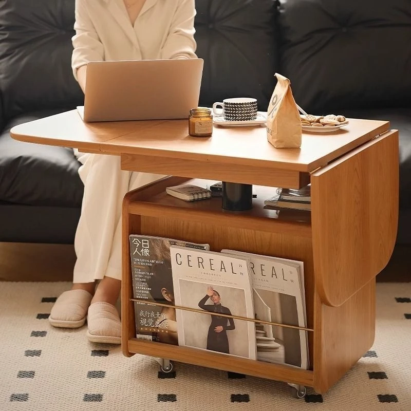 Solid wood lifting and folding mobile coffee table, living room small apartment sofa household cart table, dining table
Solid wood lifting and folding mobile coffee table, living room small apartment sofa household cart table, dining table