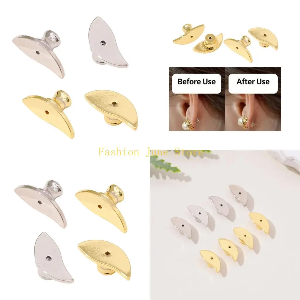 N5KA 4 Pack Elegant Locking Earring Backs Moon Ear Jewelry Accessories Earring Plugs Replacement Earrings Boosters
N5KA 4 Pack Elegant Locking Earring Backs Moon Ear Jewelry Accessories Earring Plugs Replacement Earrings Boosters