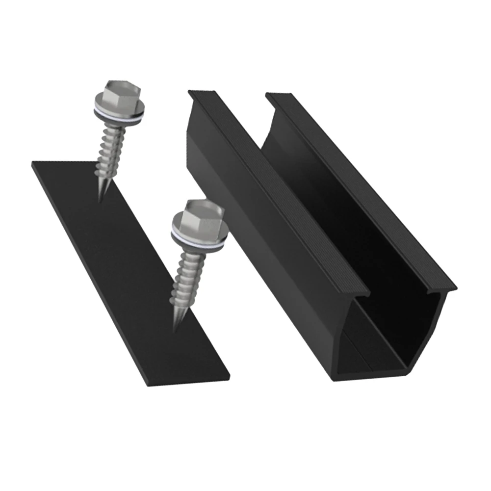 High Quality Rail Solar Module Aluminum Alloy Black Parts Replacement Solar Mounting System Accessories Bracket
High Quality Rail Solar Module Aluminum Alloy Black Parts Replacement Solar Mounting System Accessories Bracket