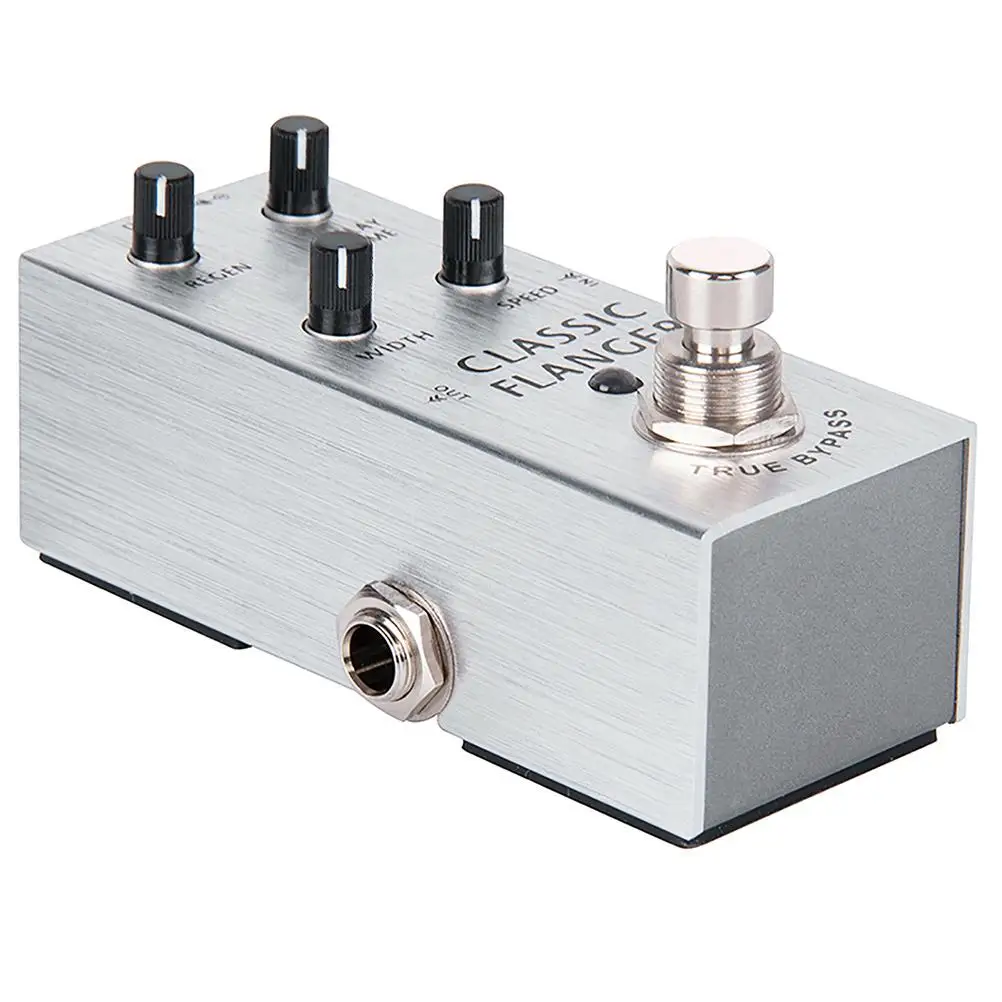 Flanger Effect Pedal Small Size Metal Distortion Sound Effects Electric Guitar Accessories Silver Single Effector
Flanger Effect Pedal Small Size Metal Distortion Sound Effects Electric Guitar Accessories Silver Single Effector