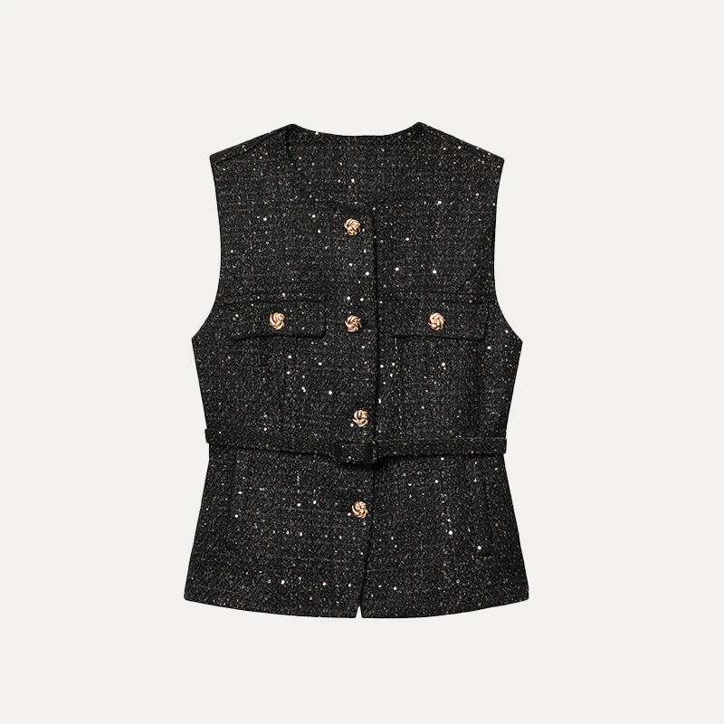 Summer 2025 Women's Sle Design Svel Texture Vest Z Brand Polyester Fiber 00% New Arrival Faionable Vest
Summer 2025 Women's Sle Design Svel Texture Vest Z Brand Polyester Fiber 00% New Arrival Faionable Vest