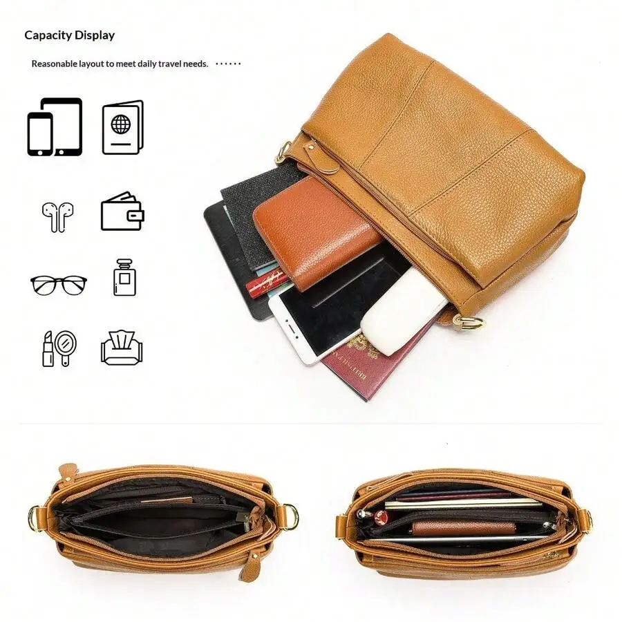 Luxury And Stylish New Hot-Selling Top-Grain Cowhide Leather, Lychee Texture, Genuine Leather Feel, Women's Crossbody Bag, Multiple Compartments, Hot-Selling Genuine Leather Women's Shoulder Bag, New High-End Handbag, Sophisticated Crossbody Bag, Mom Bag,
Luxury And Stylish New Hot-Selling Top-Grain Cowhide Leather, Lychee Texture, Genuine Leather Feel, Women's Crossbody Bag, Multiple Compartments, Hot-Selling Genuine Leather Women's Shoulder Bag, New High-End Handbag, Sophisticated Crossbody Bag, Mom Bag,