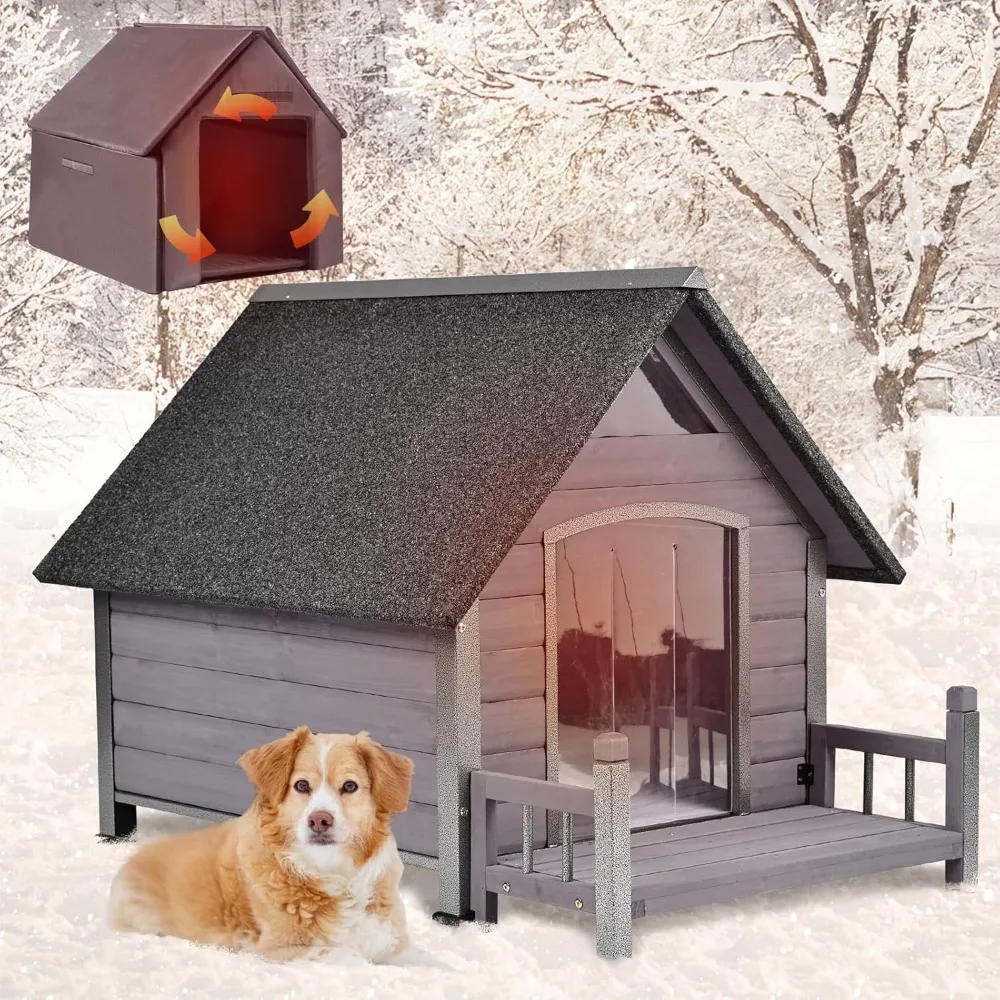Outdoor Dog House 100% Insulated Dog Kennel with Liner for Winter, Thick Material - insulated liner, metal frame, Waterproof
Outdoor Dog House 100% Insulated Dog Kennel with Liner for Winter, Thick Material - insulated liner, metal frame, Waterproof
