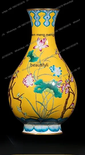 P178 Huangdi Four Seasons Flower Yu Hu Chun Jingdezhen Ceramic Vase Decoration Chinese Study Tea Room Decoration
P178 Huangdi Four Seasons Flower Yu Hu Chun Jingdezhen Ceramic Vase Decoration Chinese Study Tea Room Decoration